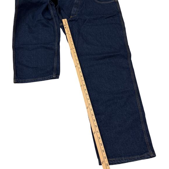 Tyndale FR Jeans HRC2 Mens 44x32 Blue Broken In Relaxed Dark Wash F290T USA Made - Picture 10 of 11